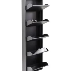 Kleinmöbel & Sonstiges-KARE Design Schuhkipper Caruso 5-Er Anthrazit