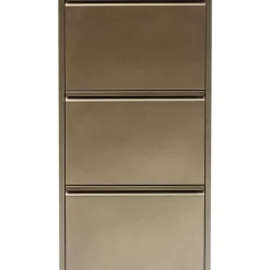 Kleinmöbel & Sonstiges-KARE Design Schuhkipper Caruso 3-Er Bronze (Mo)