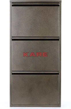 Kleinmöbel & Sonstiges-KARE Design Schuhkipper Caruso 3-Er Bronze