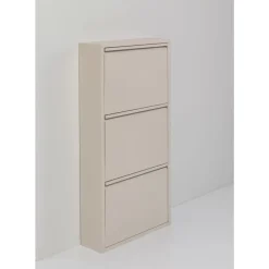 Kleinmöbel & Sonstiges-KARE Design Schuhkipper Caruso 3-Er Creme