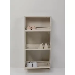 Kleinmöbel & Sonstiges-KARE Design Schuhkipper Caruso 3-Er Creme