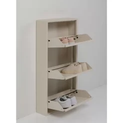 Kleinmöbel & Sonstiges-KARE Design Schuhkipper Caruso 3-Er Creme