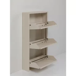 Kleinmöbel & Sonstiges-KARE Design Schuhkipper Caruso 3-Er Creme