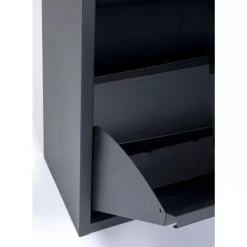 Kleinmöbel & Sonstiges-KARE Design Schuhkipper Caruso 2-Er Doppel Anthrazit