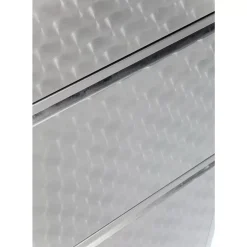 Kleinmöbel & Sonstiges-KARE Design Schuhkipper Caruso 3-Er Silber/Geflext