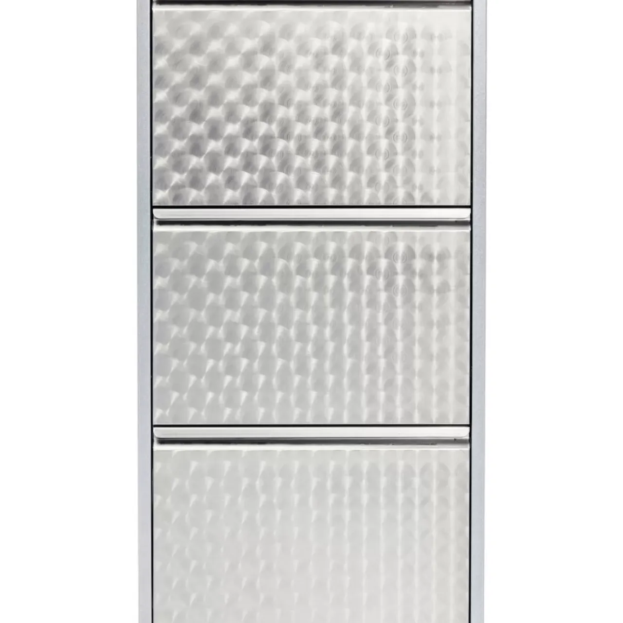 Kleinmöbel & Sonstiges-KARE Design Schuhkipper Caruso 3-Er Silber/Geflext (Mo)