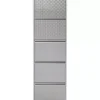 Kleinmöbel & Sonstiges-KARE Design Schuhkipper Caruso 5-Er Silber/Geflext