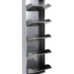 Kleinmöbel & Sonstiges-KARE Design Schuhkipper Caruso 5-Er Silber/Geflext