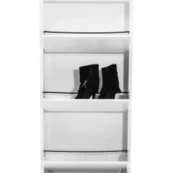 Kleinmöbel & Sonstiges-KARE Design Schuhkipper Caruso 3-Er Weiss (Mo)