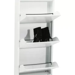 Kleinmöbel & Sonstiges-KARE Design Schuhkipper Caruso 3-Er Weiss (Mo)