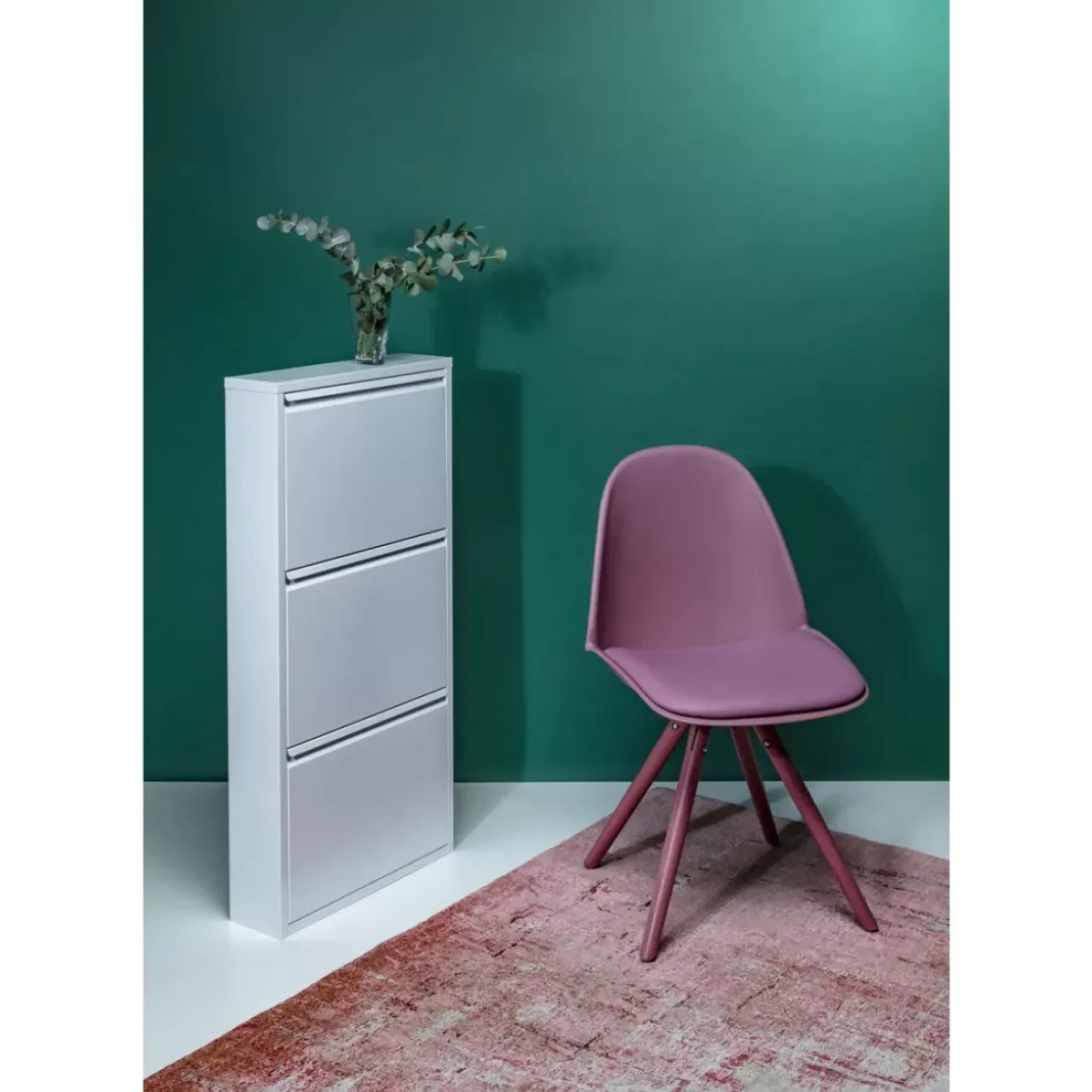 Kleinmöbel & Sonstiges-KARE Design Schuhkipper Caruso 3-Er Weiss