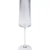 Geschirr & Tischaccessoires-KARE Design Sektglas Riffle