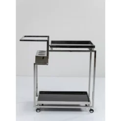 Tische-KARE Design Servierwagen Barfly Silber
