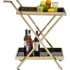 Tische-KARE Design Servierwagen Casino Gold