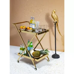 Tische-KARE Design Servierwagen Casino Gold