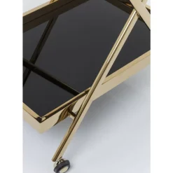 Tische-KARE Design Servierwagen Casino Gold