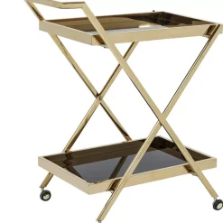 Tische-KARE Design Servierwagen Casino Gold