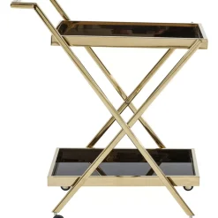 Tische-KARE Design Servierwagen Casino Gold