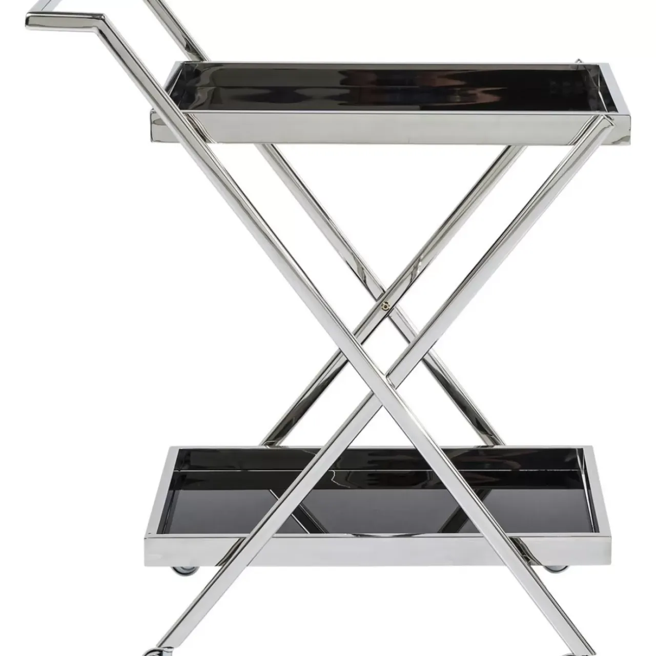 Tische-KARE Design Servierwagen Casino Silber