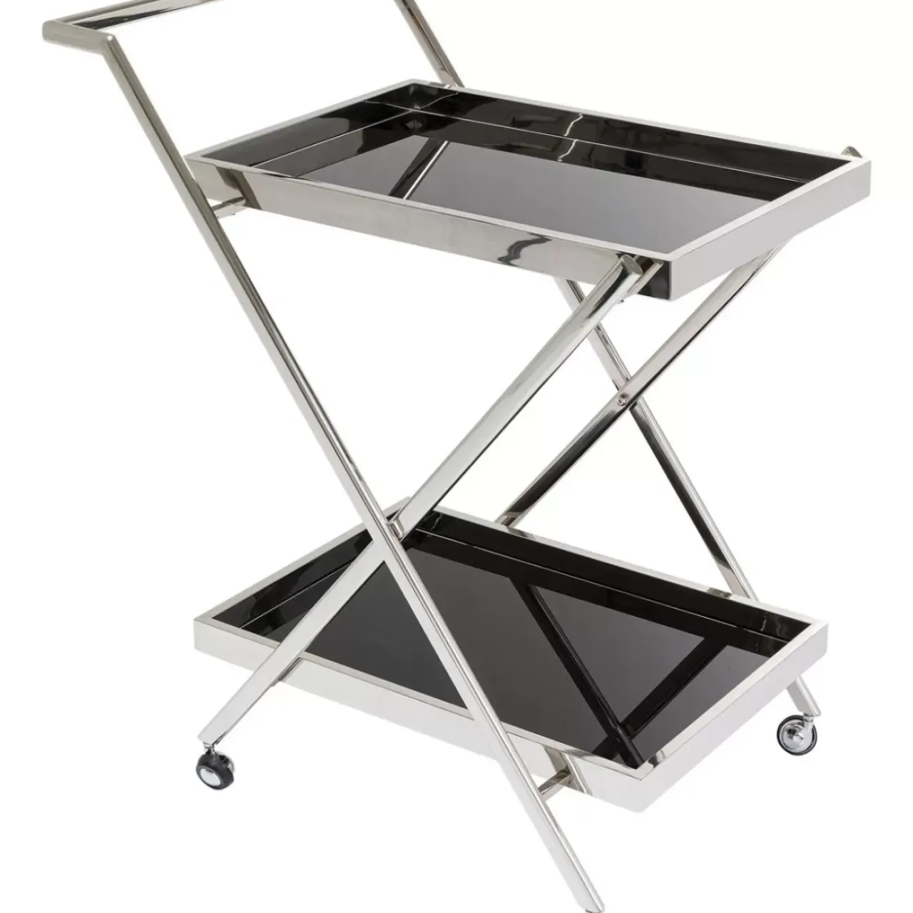 Tische-KARE Design Servierwagen Casino Silber