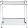 Tische-KARE Design Servierwagen Josy Silber