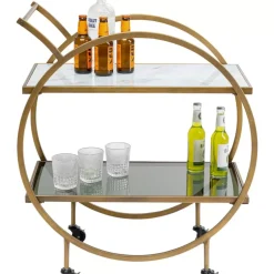 Tische-KARE Design Servierwagen Loft Brass