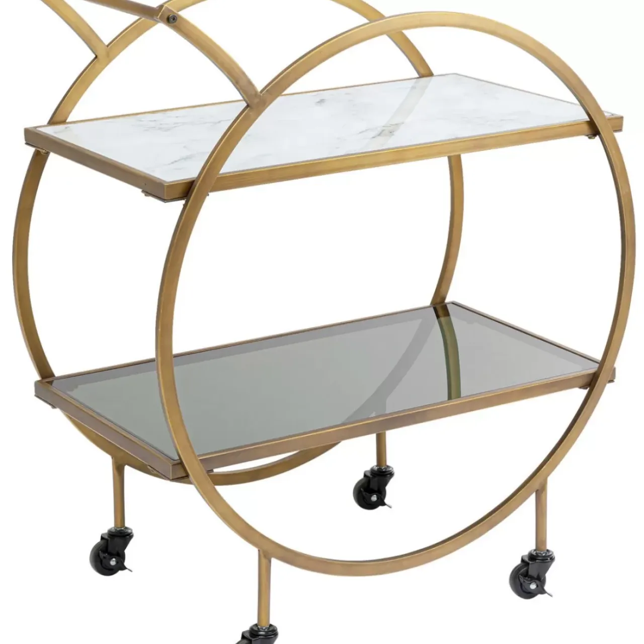 Tische-KARE Design Servierwagen Loft Brass