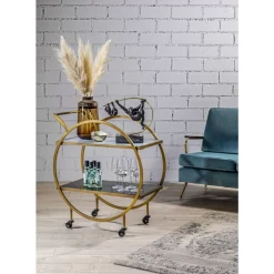 Tische-KARE Design Servierwagen Loft Brass