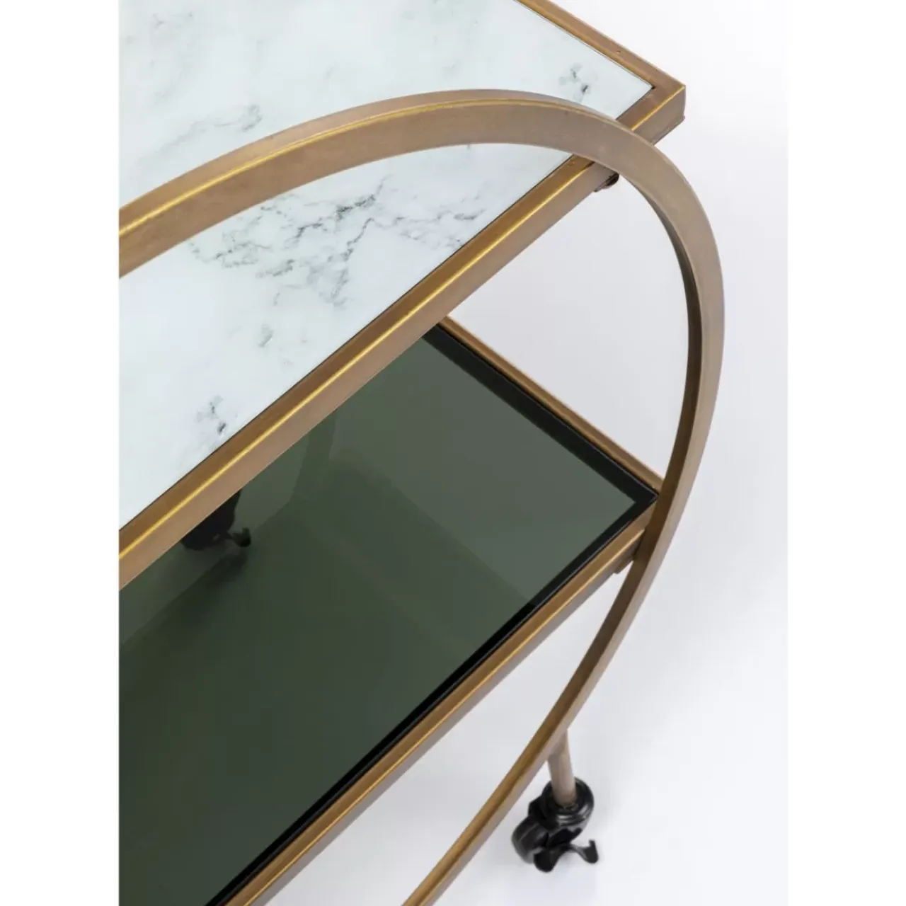 Tische-KARE Design Servierwagen Loft Brass