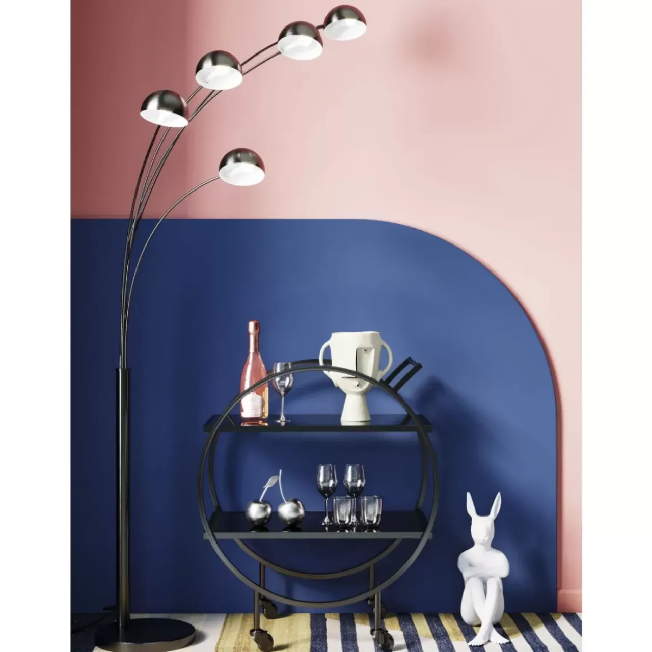 Tische-KARE Design Servierwagen Loft Schwarz
