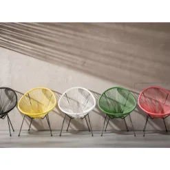 Outdoormöbel-KARE Design Sessel Acapulco Gelb