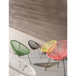 Outdoormöbel-KARE Design Sessel Acapulco Gelb