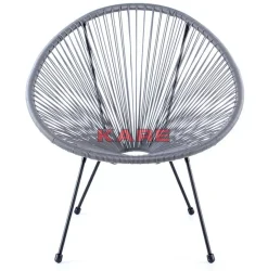 Outdoormöbel-KARE Design Sessel Acapulco Grau