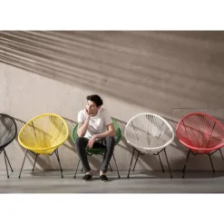 Outdoormöbel-KARE Design Sessel Acapulco Grun
