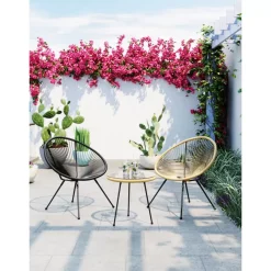 Outdoormöbel-KARE Design Sessel Acapulco Schwarz