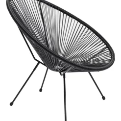 Outdoormöbel-KARE Design Sessel Acapulco Schwarz