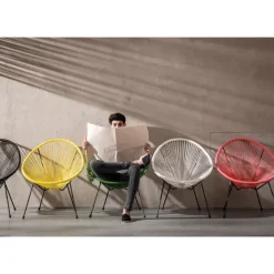 Outdoormöbel-KARE Design Sessel Acapulco Schwarz