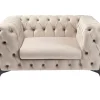 Sessel-KARE Design Sessel Bellissima Velvet Beige 120Cm