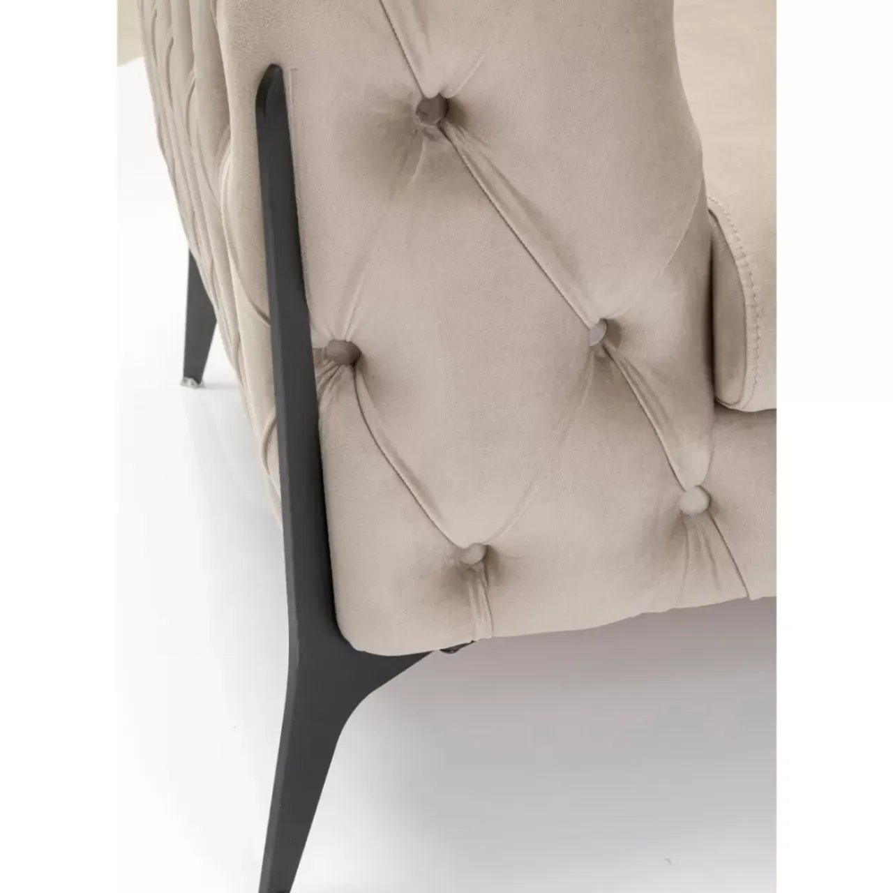 Sessel-KARE Design Sessel Bellissima Velvet Beige 120Cm