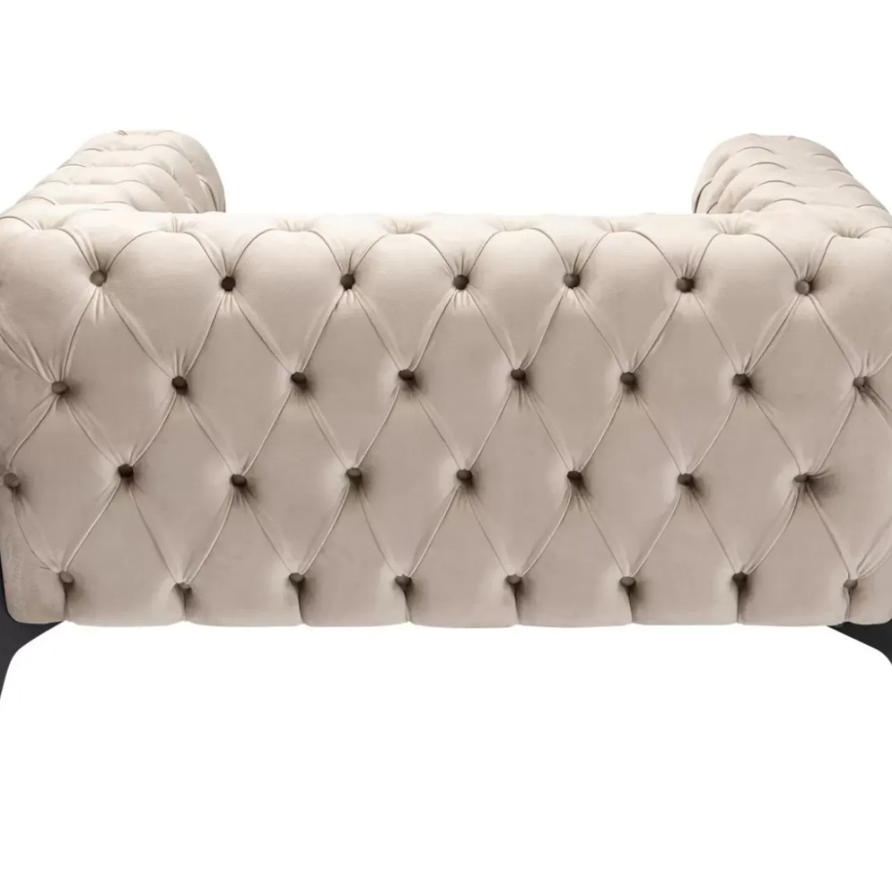 Sessel-KARE Design Sessel Bellissima Velvet Beige 120Cm