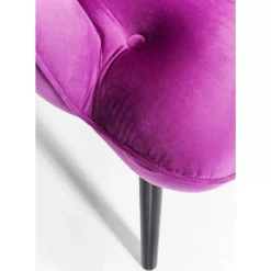 Sessel-KARE Design Sessel Black Vicky Velvet Purple