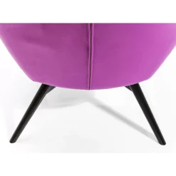 Sessel-KARE Design Sessel Black Vicky Velvet Purple