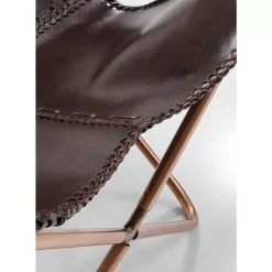 Sessel-KARE Design Sessel Butterfly Braun