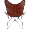 Sessel-KARE Design Sessel Butterfly Brown Econo