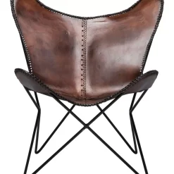 Sessel-KARE Design Sessel Butterfly Brown Econo