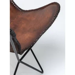 Sessel-KARE Design Sessel Butterfly Brown Econo