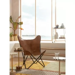 Sessel-KARE Design Sessel California Leder Braun