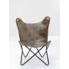 Sessel-KARE Design Sessel California Leder Dunkelbraun