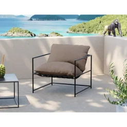 Outdoormöbel-KARE Design Sessel Cuby Garden Grau