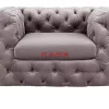 Sessel-KARE Design Sessel Desire Silbergrau